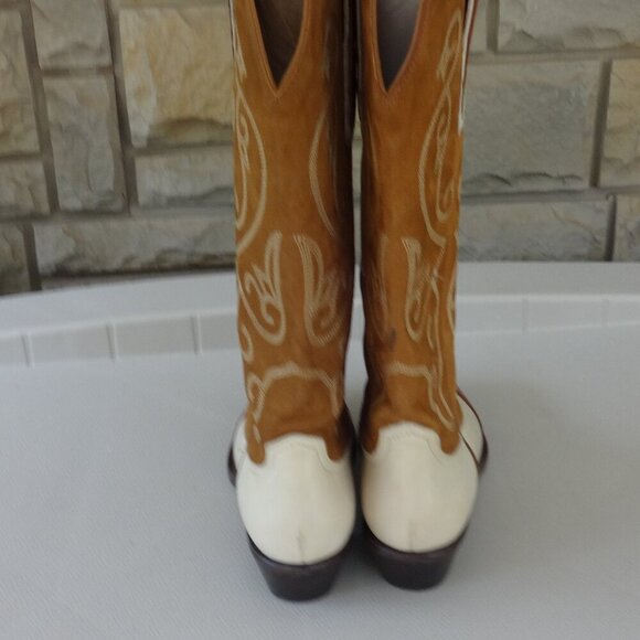 Nine West Western boots women's size 5.5M, 3 tone leather, pointed toe, quality - Picture 12 of 15